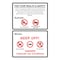 Sign Solutions Usa For Your Health & Safety, Aluminum, 18 in x 12 in DCS08DWT1218CUS00109 - alternate 1